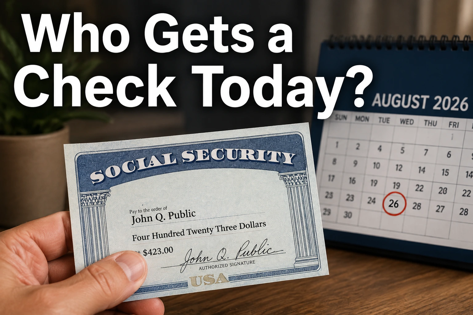 Who Gets a Check Today?